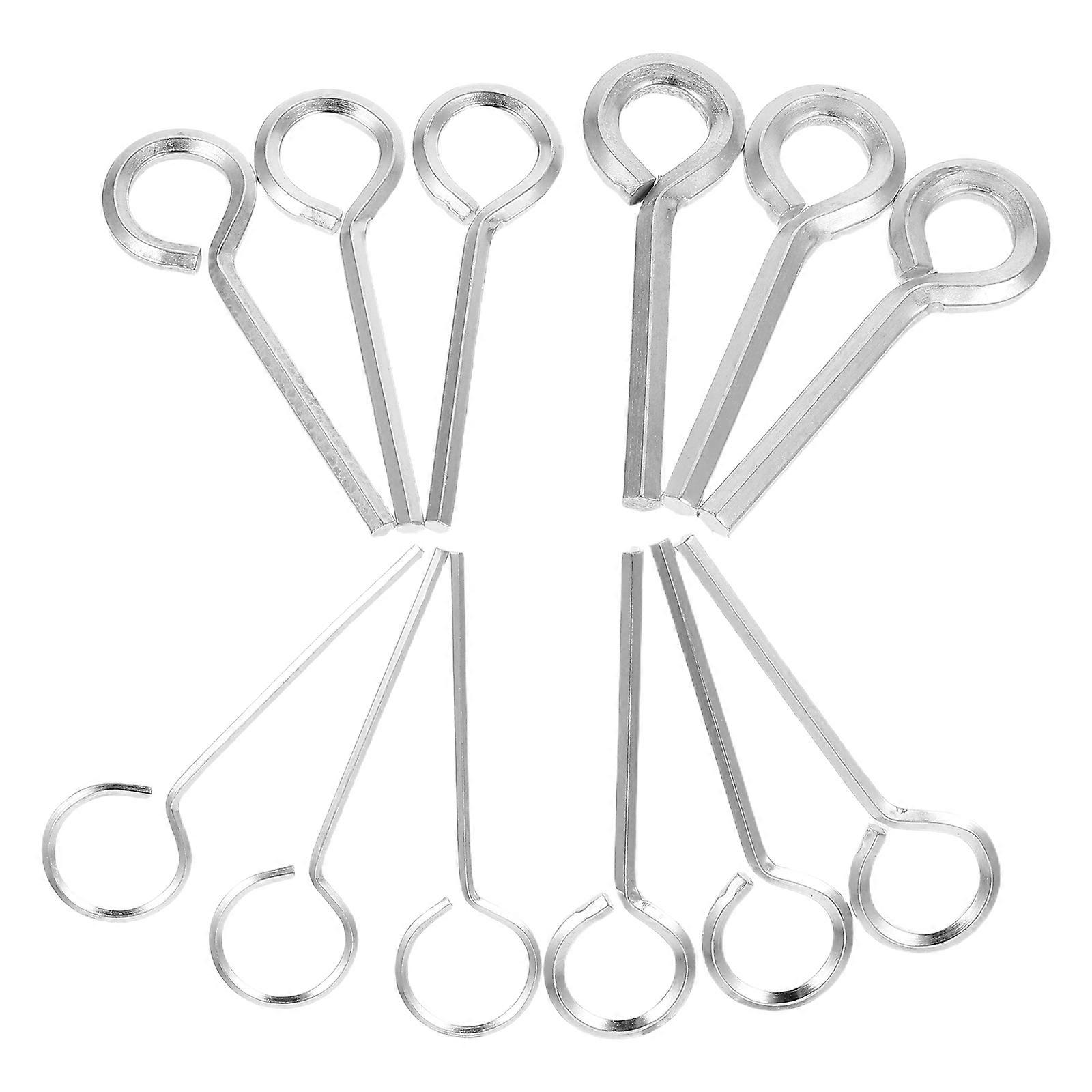 Six Hex Keys Hexagonal Keys for Facility Use Push Bar 12Pcs Steel Set