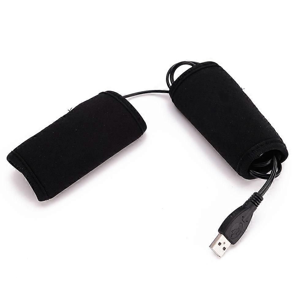 USB Heated Grips Pair of Motorcycle Handlebar Warmer with Temperature Controller