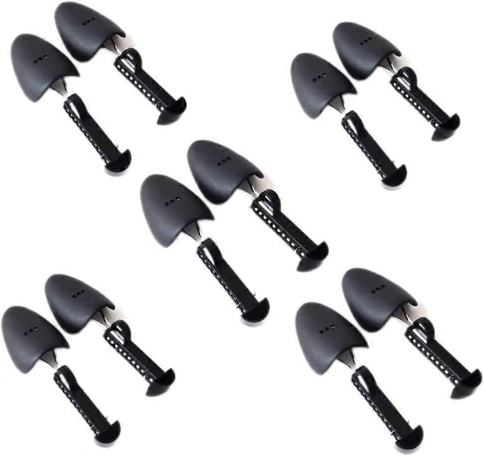 Practical Adjustable Length Men Shoe Tree Shoe Stretcher Boot Holder Shaper SupportBlack 5 Pairs