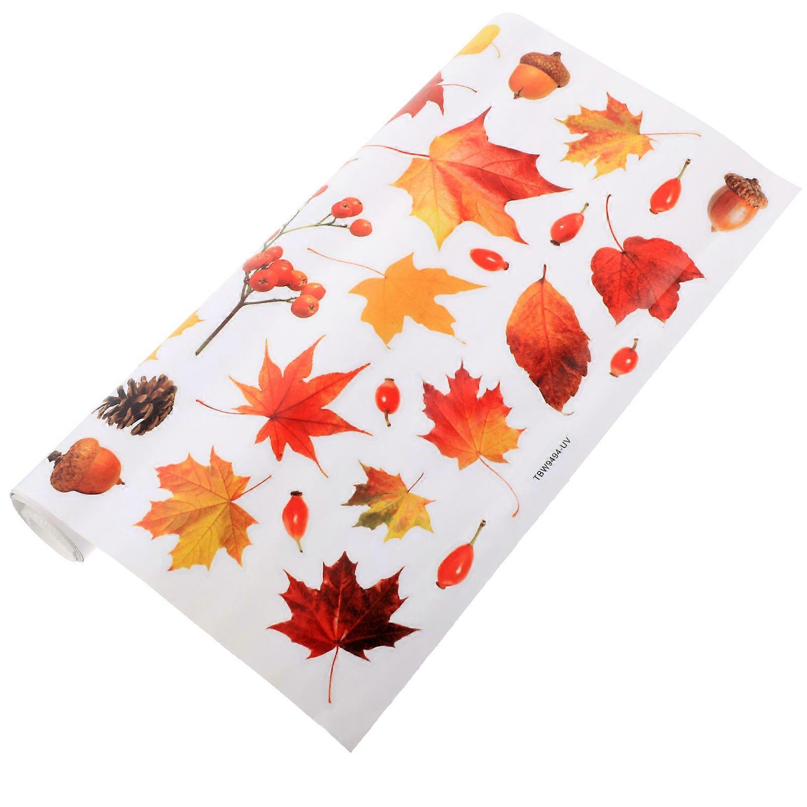 Fall Window Clings Maple Leaf Window Decal for Decoration