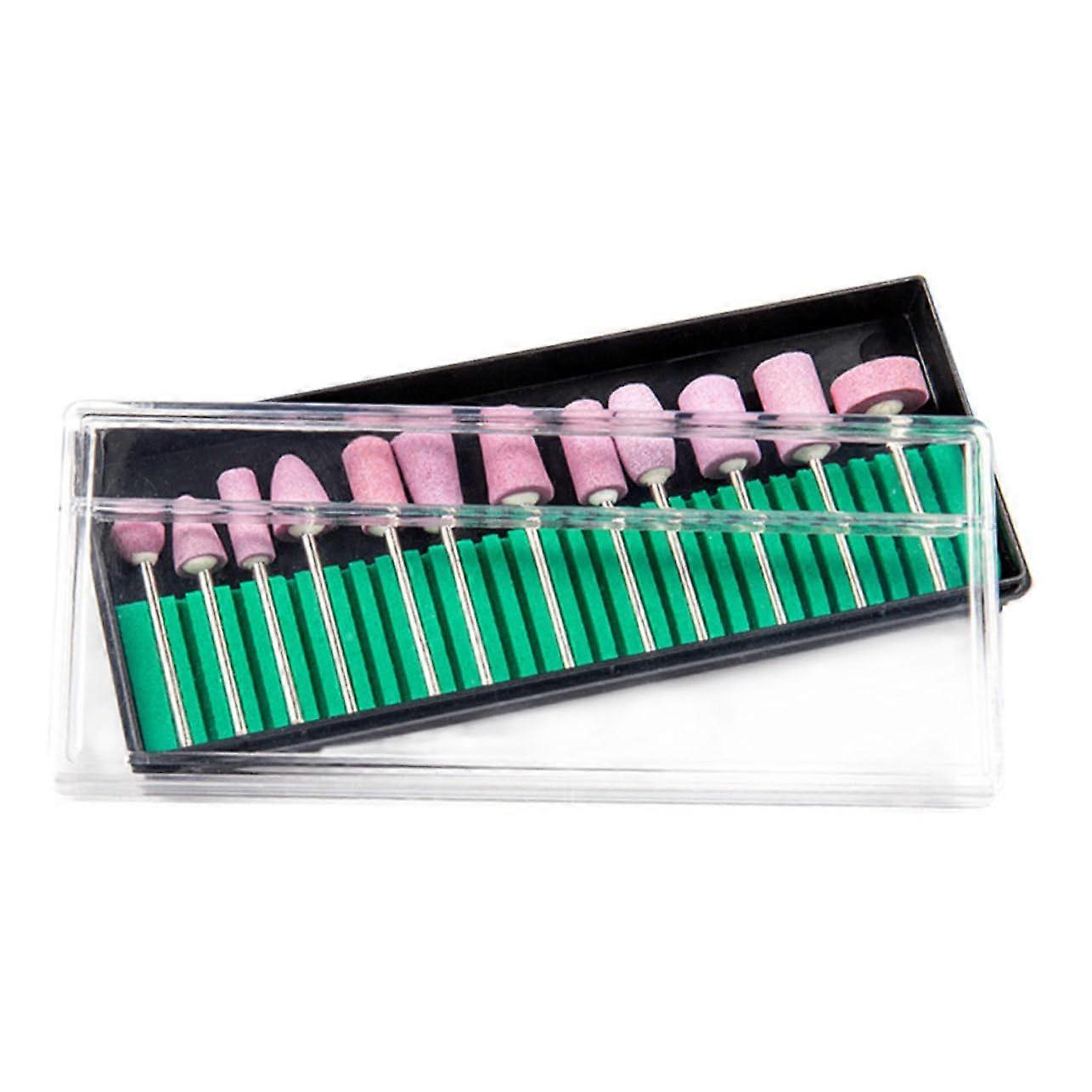 Professional Nail Drill Bits 2.35mm Shank Quick Head Change Manicure Polishing Kit for Beginners