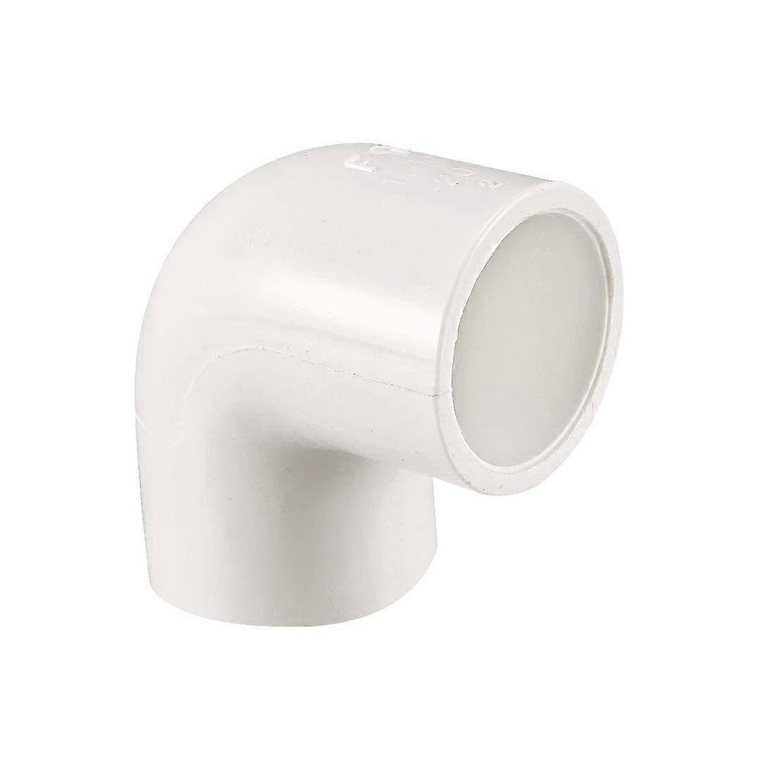 20mm PVC Pipe Elbow Fitting 90 Degree Slip Connector Coupling, Durable UV Resistant, 2 Pcs