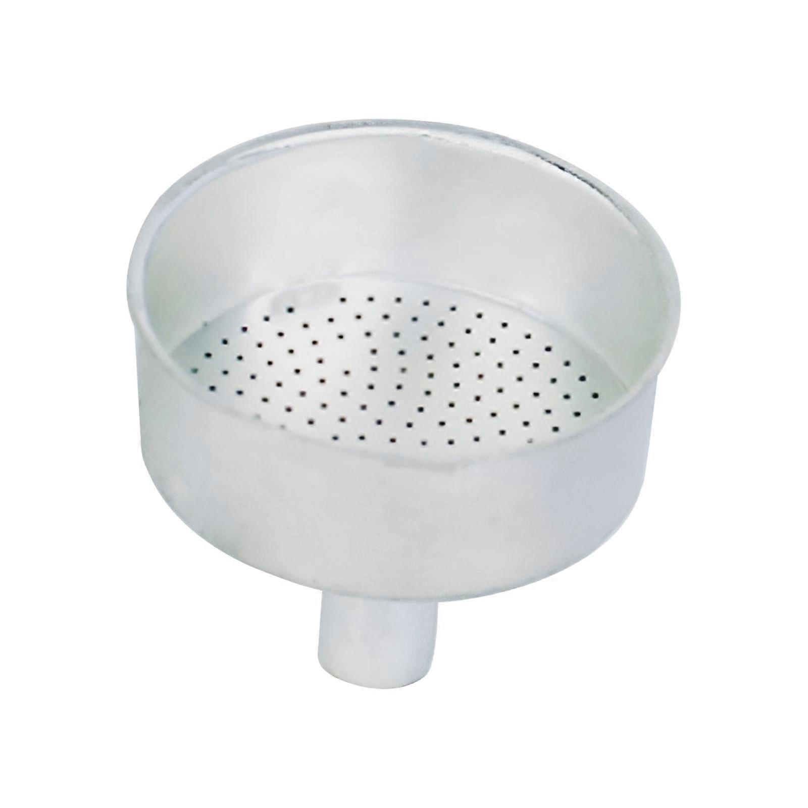 Moka Pot Funnel Replacement for Coffee Maker 1 Cup Silver Universal Fit Easy Install