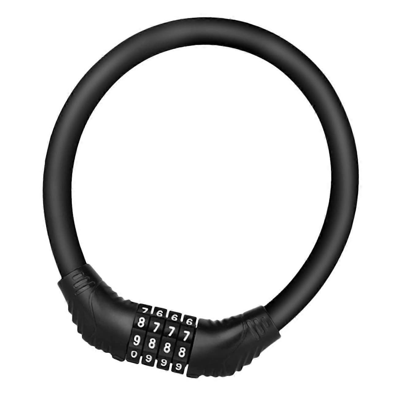 Bike Lock Combination Password Security Lightweight Durable AntiTheft Bicycle Padlock Black