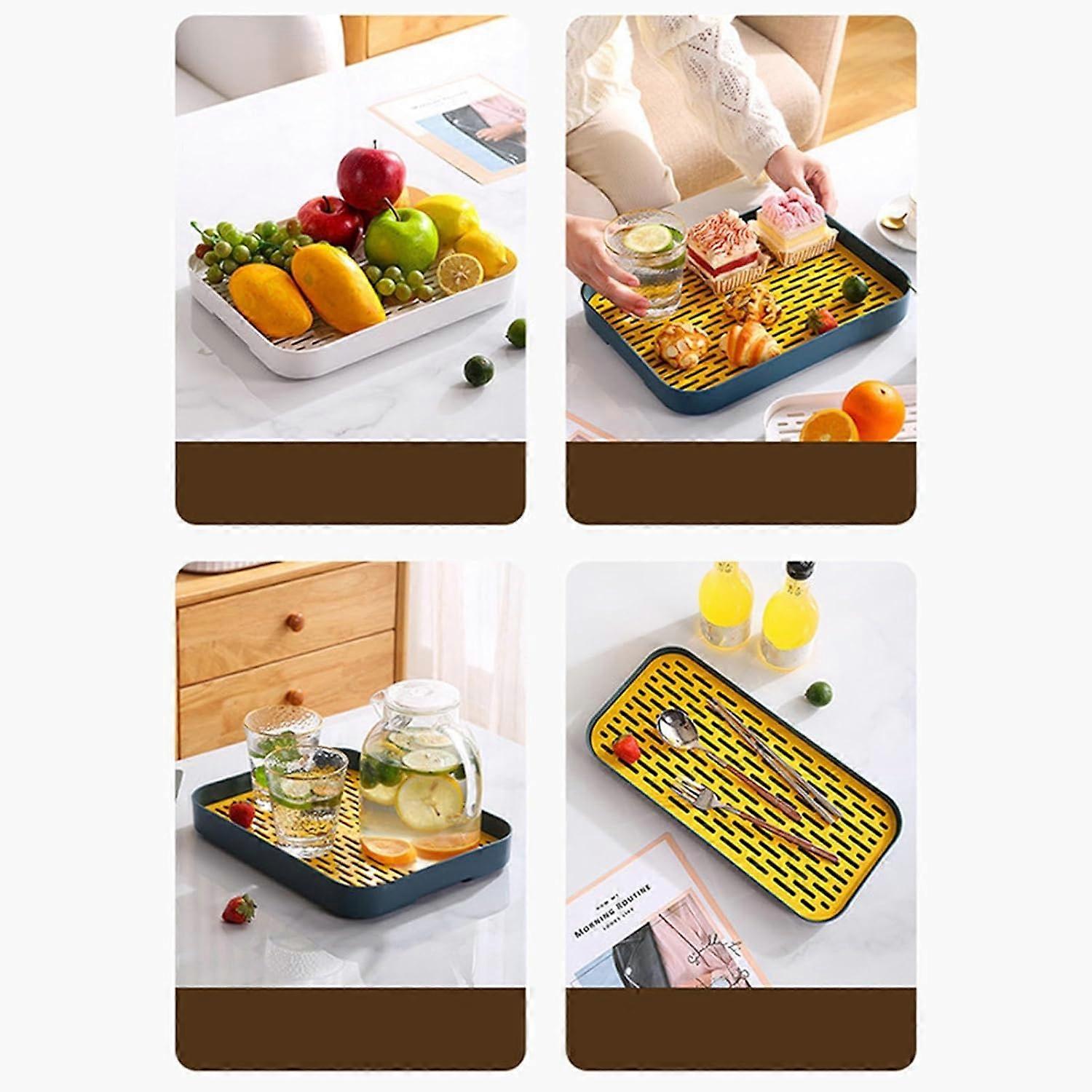 Cup Drying Rack with Drain Board, 6Cup Mug Holder Stand for Kitchen Counter, Grey