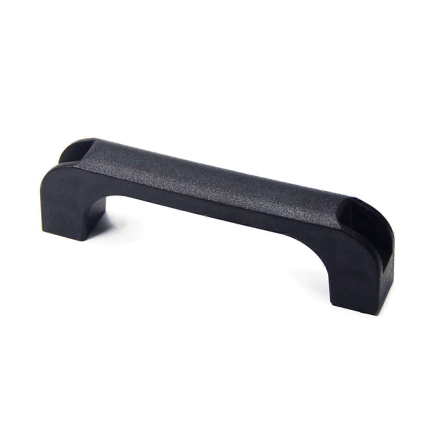 Plastic Pull Handle 130mm Centers Black Ergonomic Grip for Cabinets Luggage Equipment