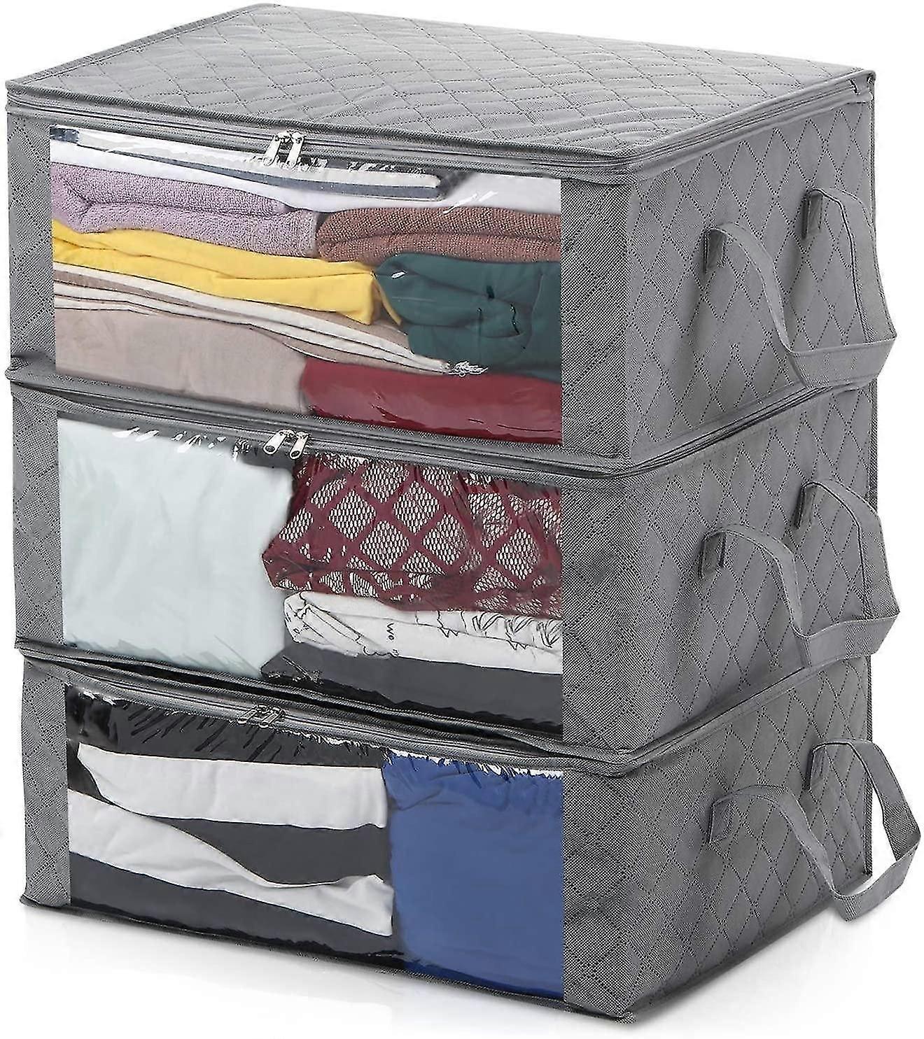 Foldable Storage Bag Underbed Storage Box with Window Storage