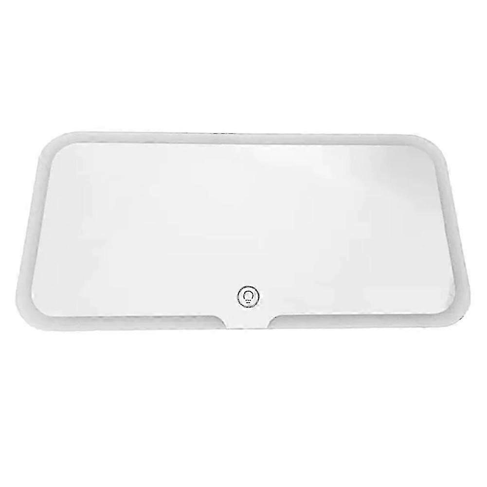 Car mounted LED makeup mirror, car sun visor with light makeup mirror