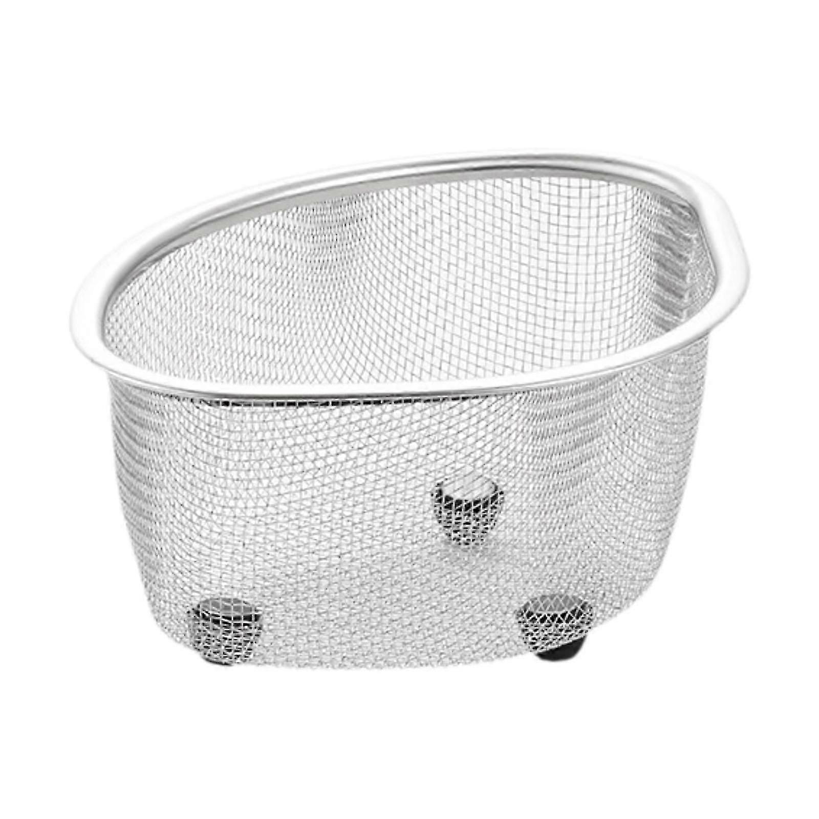 Sink Mesh Colander Fruit Holder Sturdy Multipurpose Space Saving Corner Basket