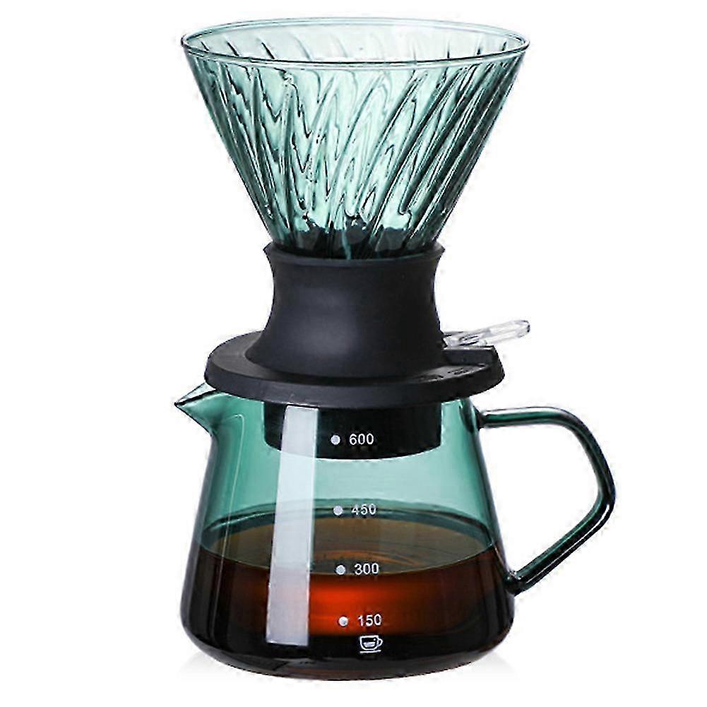 600ML Immersion Dripper Switch Glass compatible V60 Pour over Coffee Maker V Shape Drip Coffee Dripp