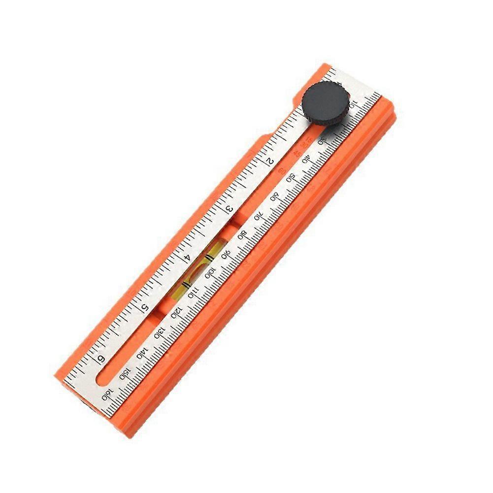 Foldable Depth Measuring Ruler Woodworking Multi-Angle Marking Ruler Adjustable Positioning Scribing Protractor Tools