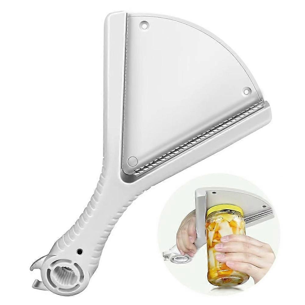 Multi-Function Jar Opener Tool, Easy Grip Kitchen Lid Remover, Perfect for Weak Hands and Seniors