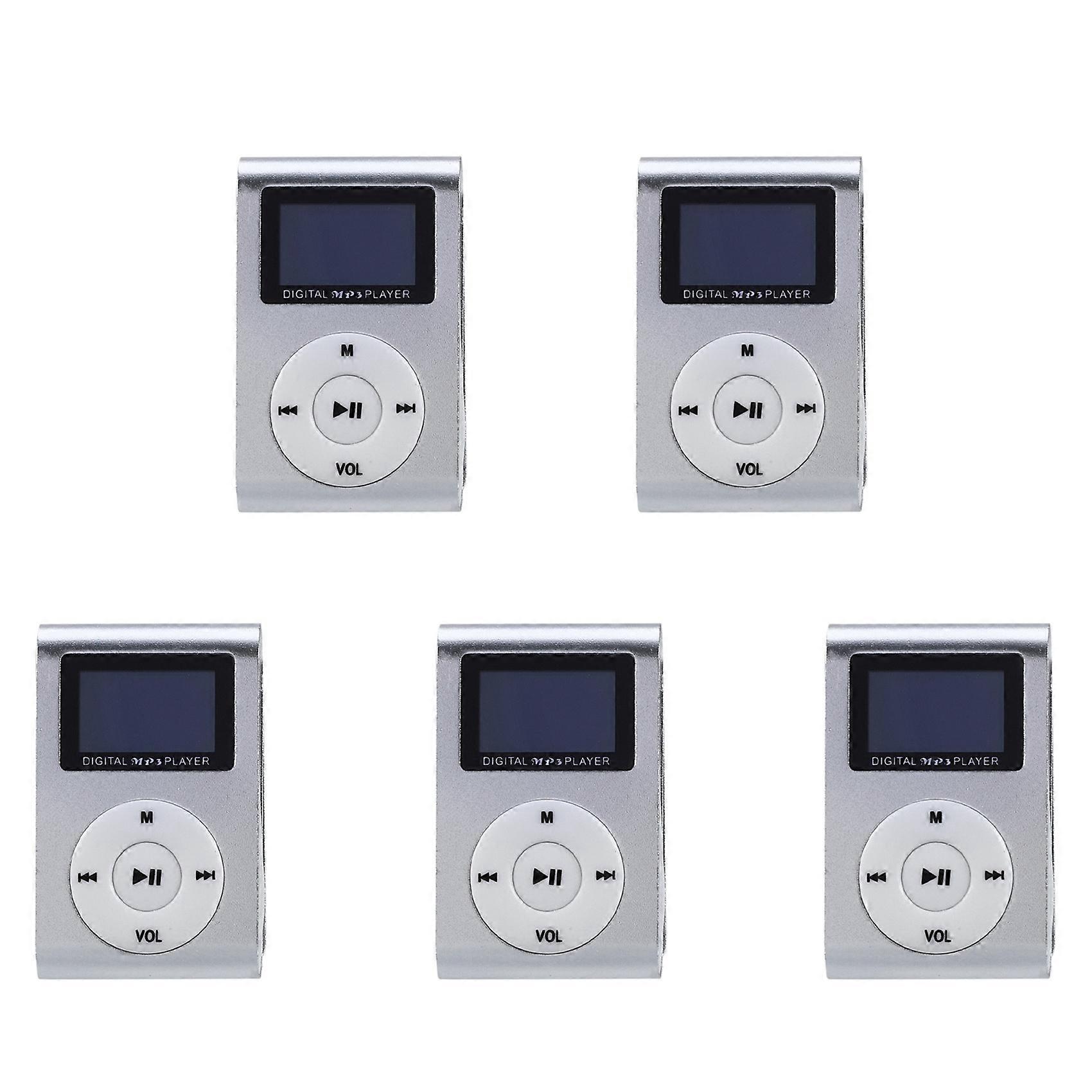 5X Mini USB Clip MP3 Player Video Screen Support 32GB Micro-SD TF Card