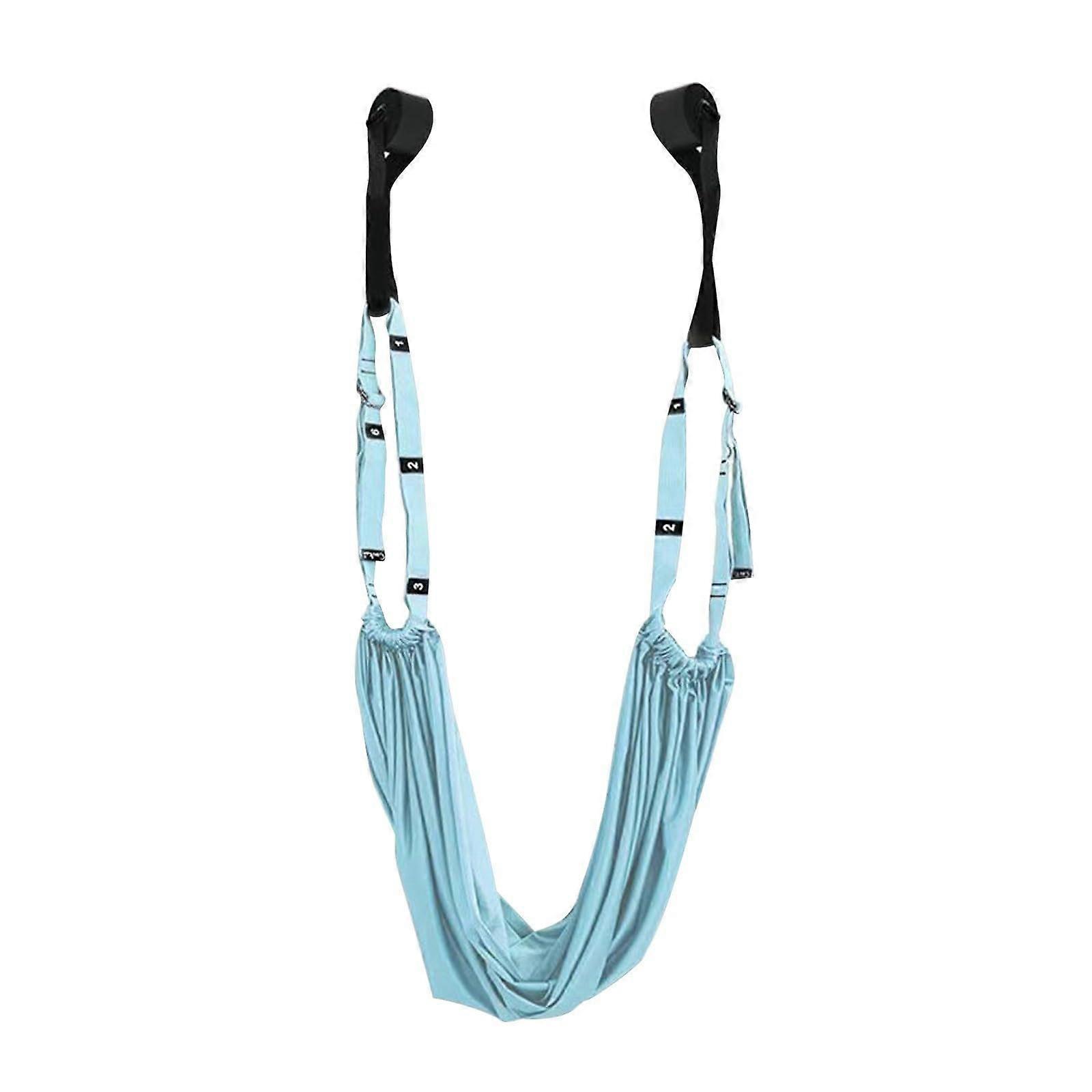 Aerial Yoga Swing Sky Blue 350cm Adjustable Hammock for Inversion Backbends and Flexibility