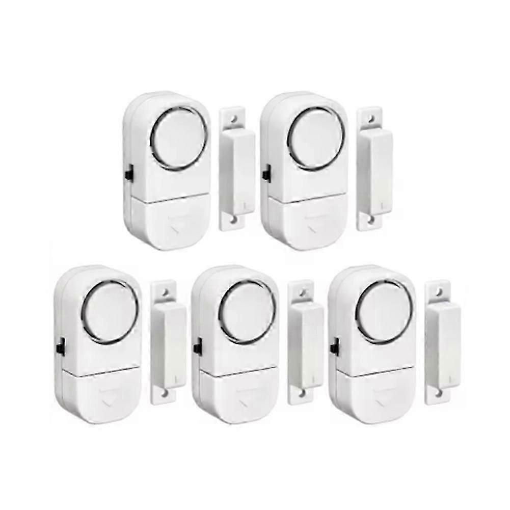 Wireless Security Alarm, Door Window Sensor, 90db, 5Pcs