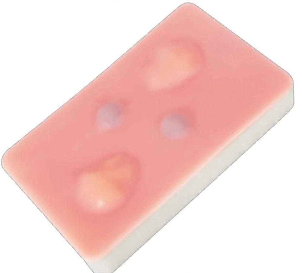 Surgical Training Pad with Realistic Skin Texture, Sebaceous Cyst Removal Practice, Reusable Model