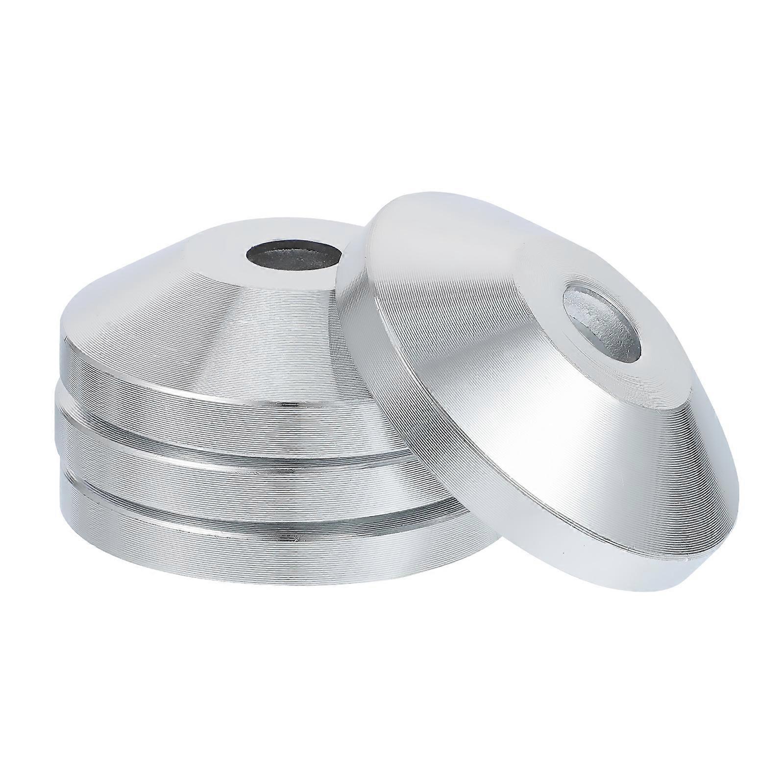 Speaker Spike Pad Silver Carbon Steel Isolation Stand 8Pcs