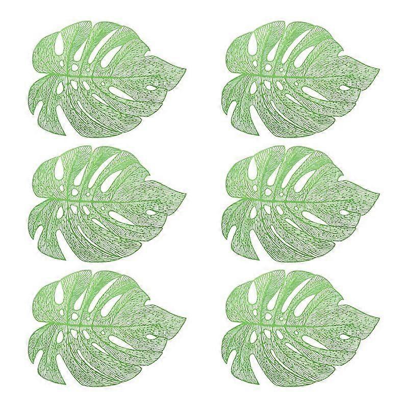 Hollowed-Out Leaf Place Mats for Dining Table Mats