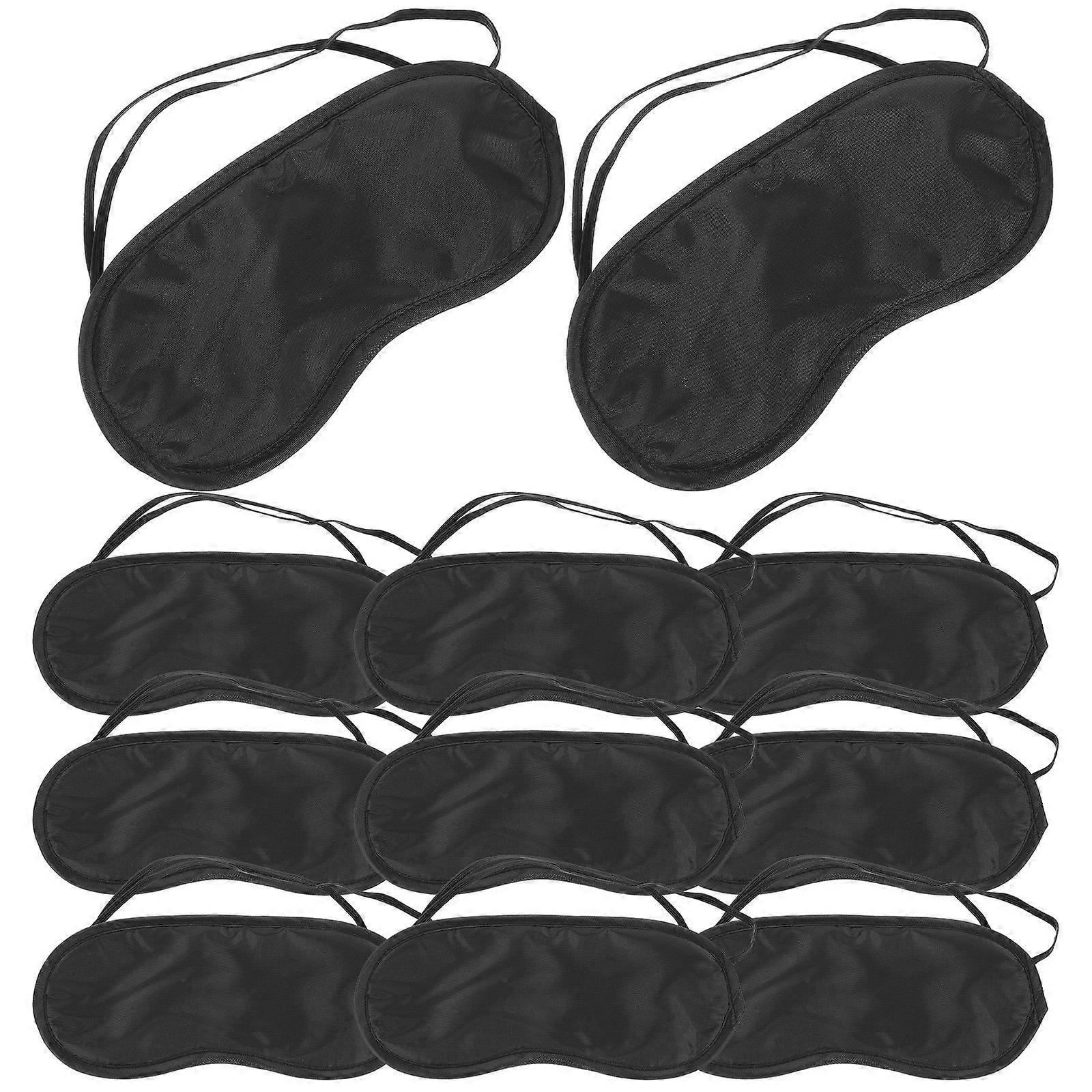 Disposable Eye Mask Black Sleep Blindfold for Protection Use 16Pcs Set