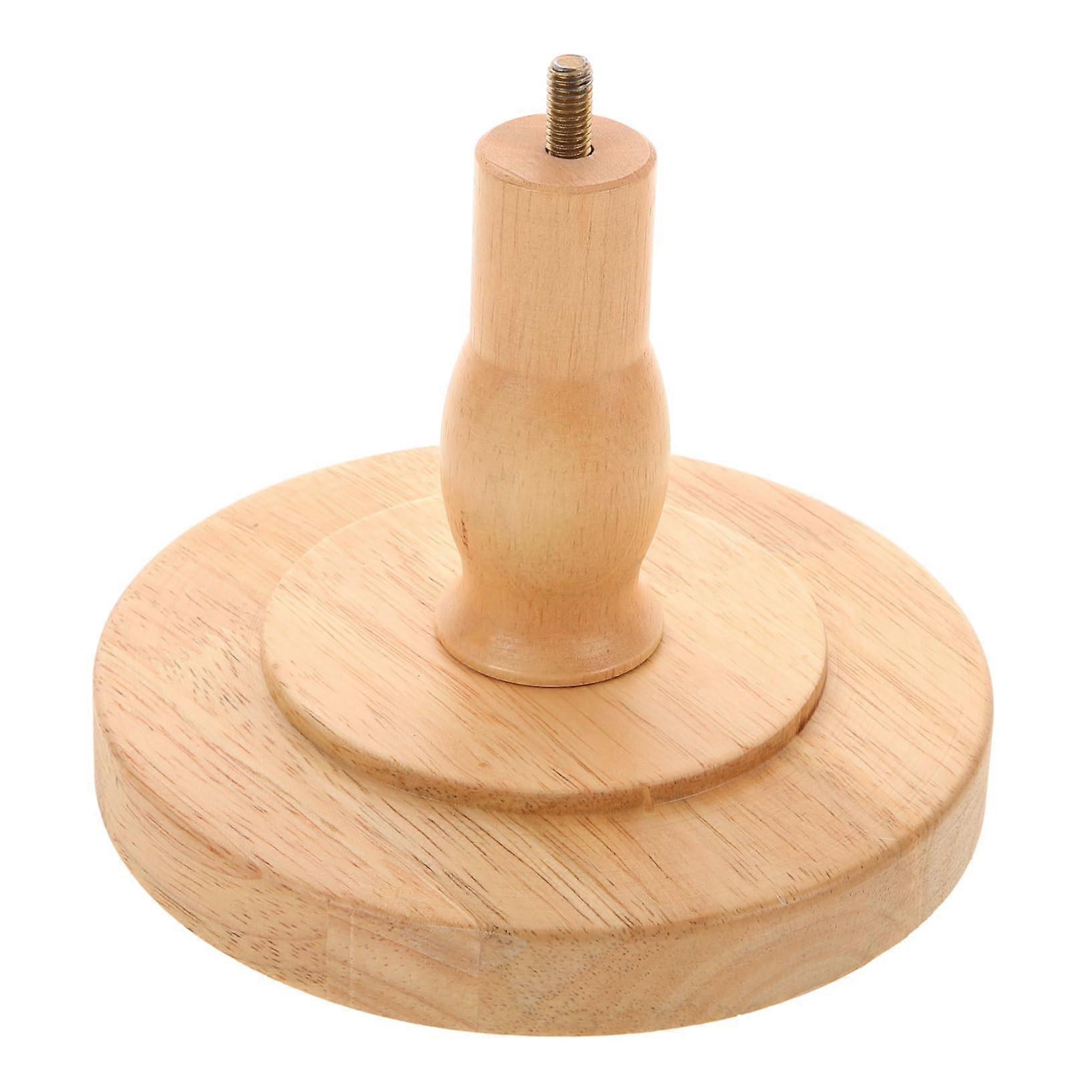 Mannequin Head Stand with Adjustable Height, Solid Wood Base for Wig Styling and Hairdressing Training