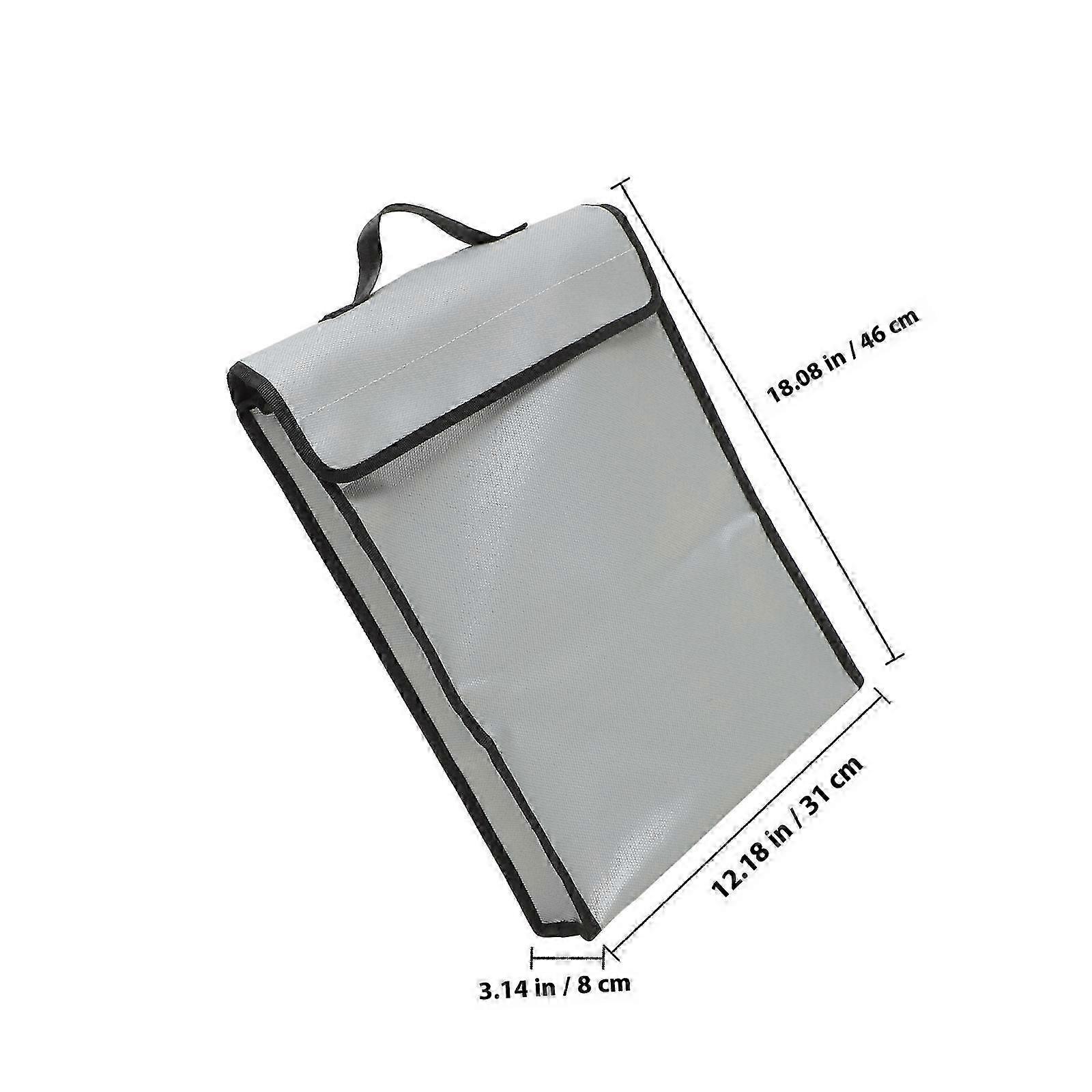Fire Resistant Document Bag compatible Holding Documents with Waterproof Protection Pouch
