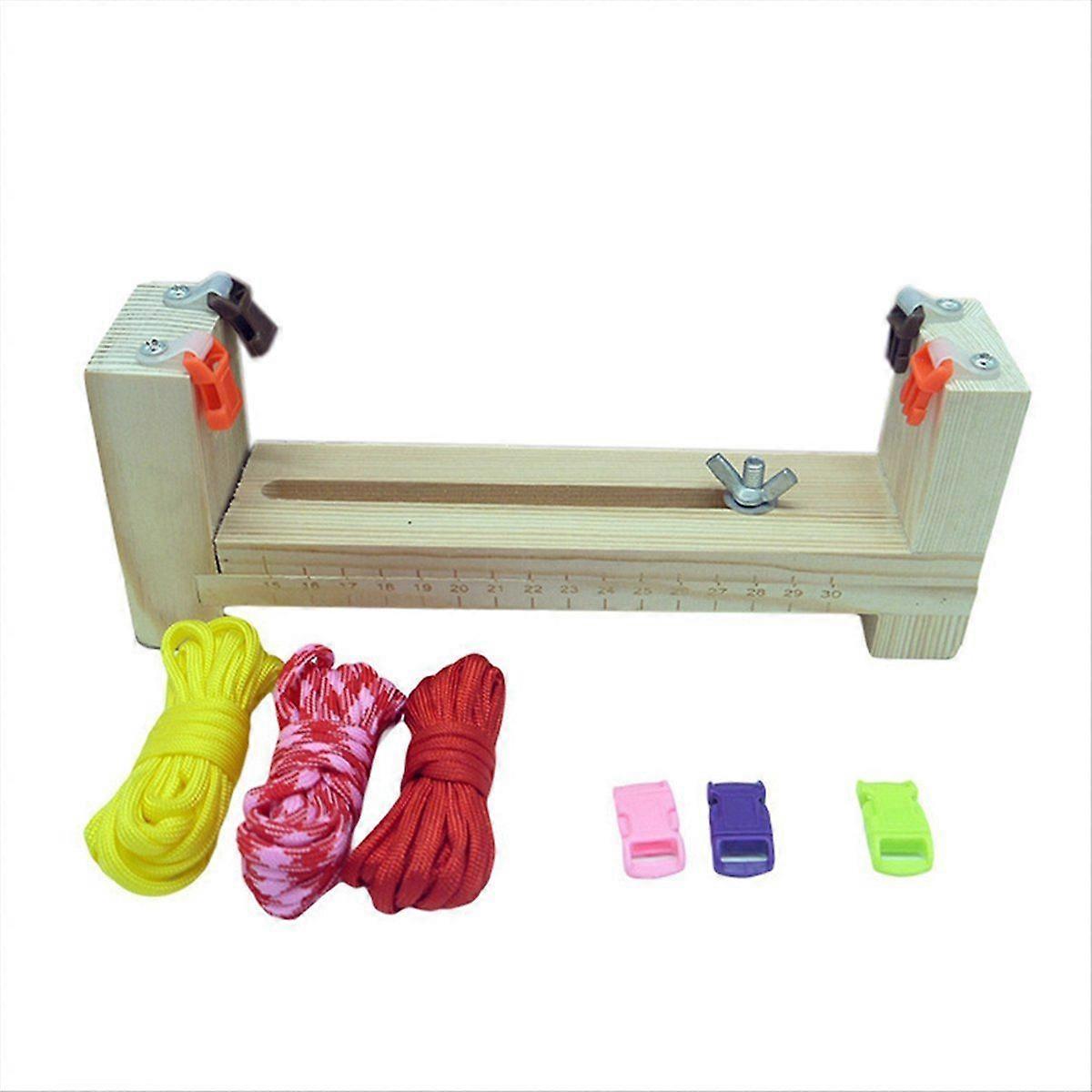 Diy Tool Bracelet Woven Workbench Length Adjustable Manual Wooden,D