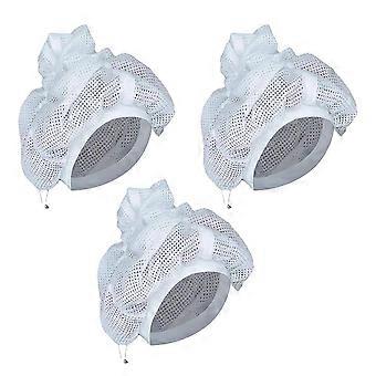 Bonnet en filet pour brushing cheveux bouclés, filet à cheveux pour brushing, bonnet en filet, bonnet en filet avec sangles réglables, diffuseur en satin pour brushing