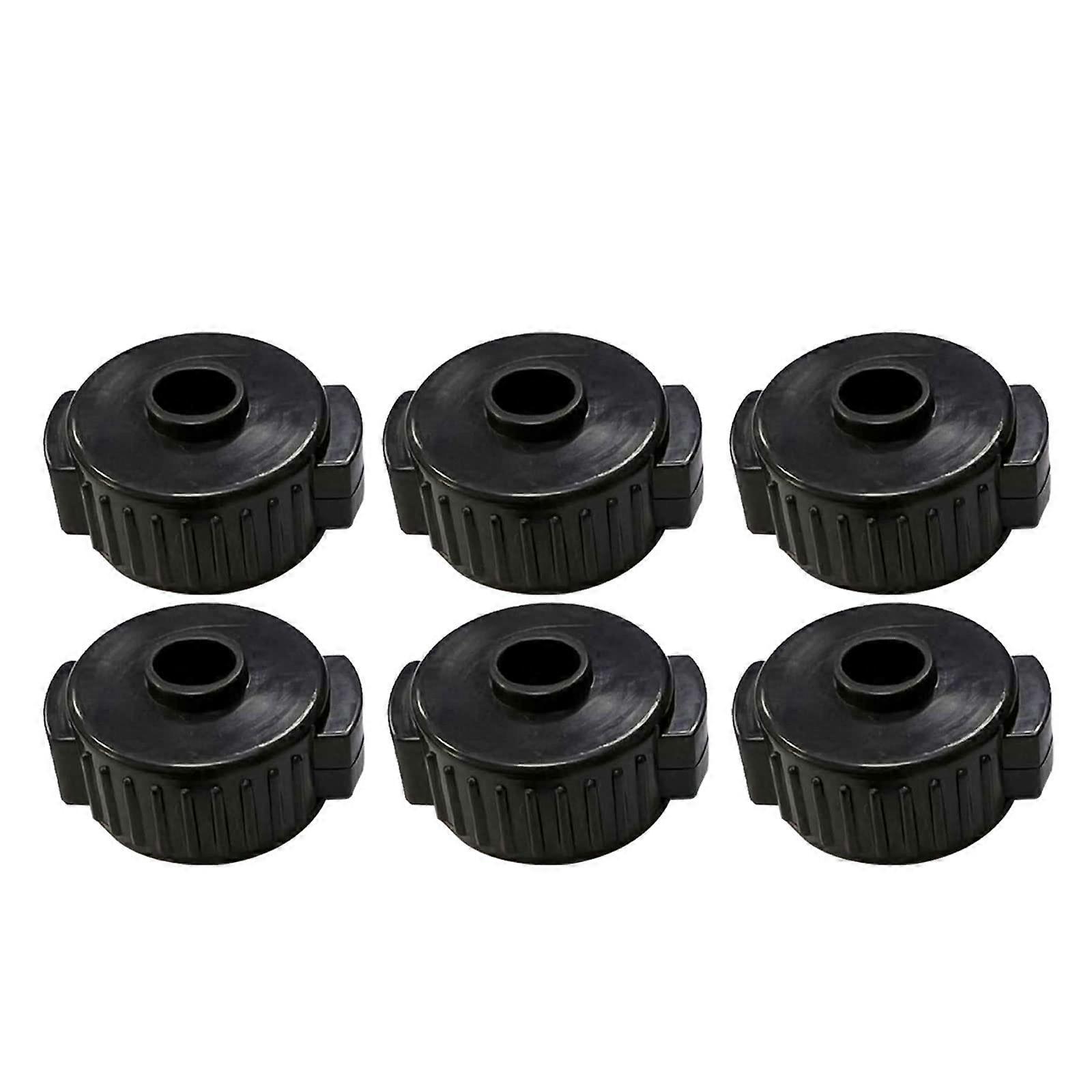 Black Plastic Cymbal Quick Release Nuts 8mm for Drum Kit Fast Setup Secure Hold 6 Pack