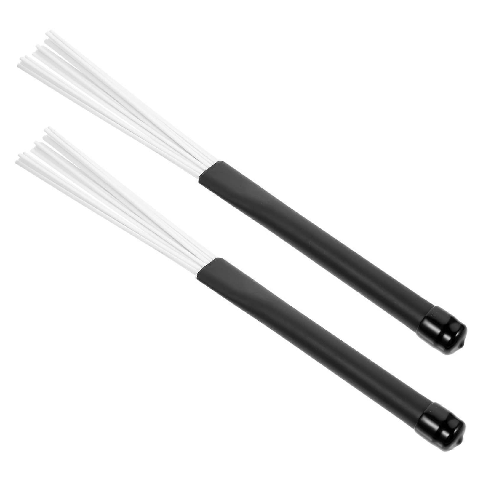 Retractable Nylon Drum Brushes for Jazz with Comfortable Lightweight Grip and Precise Control