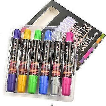 Juego de tizas para el cabello de 6 colores Tiza temporal para el cabello con purpurina Tiza para el cabello lavable