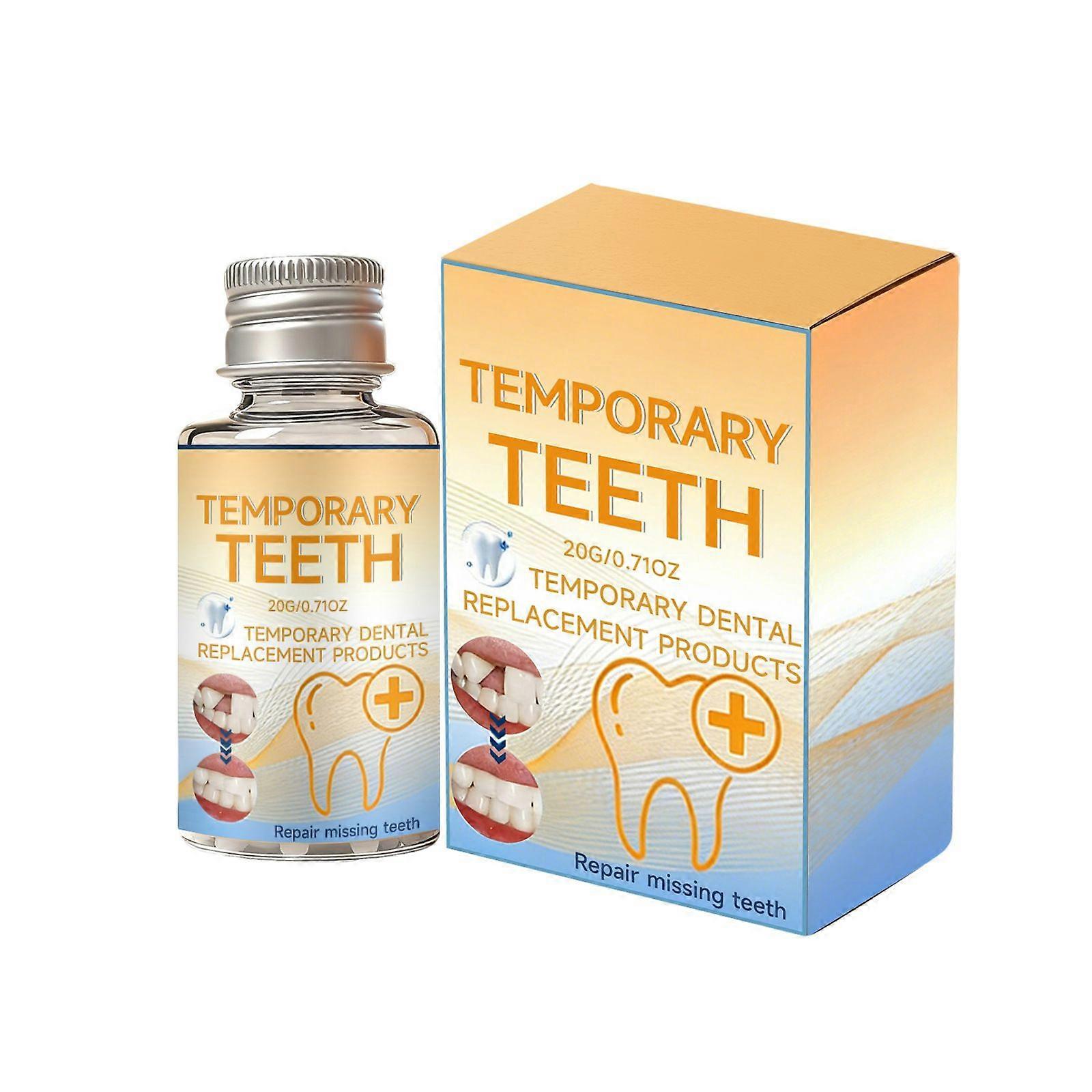 Temporary Teeth Replacement Kit, DIY Dental Repair for Missing Teeth, Natural-Looking Temporary Solution