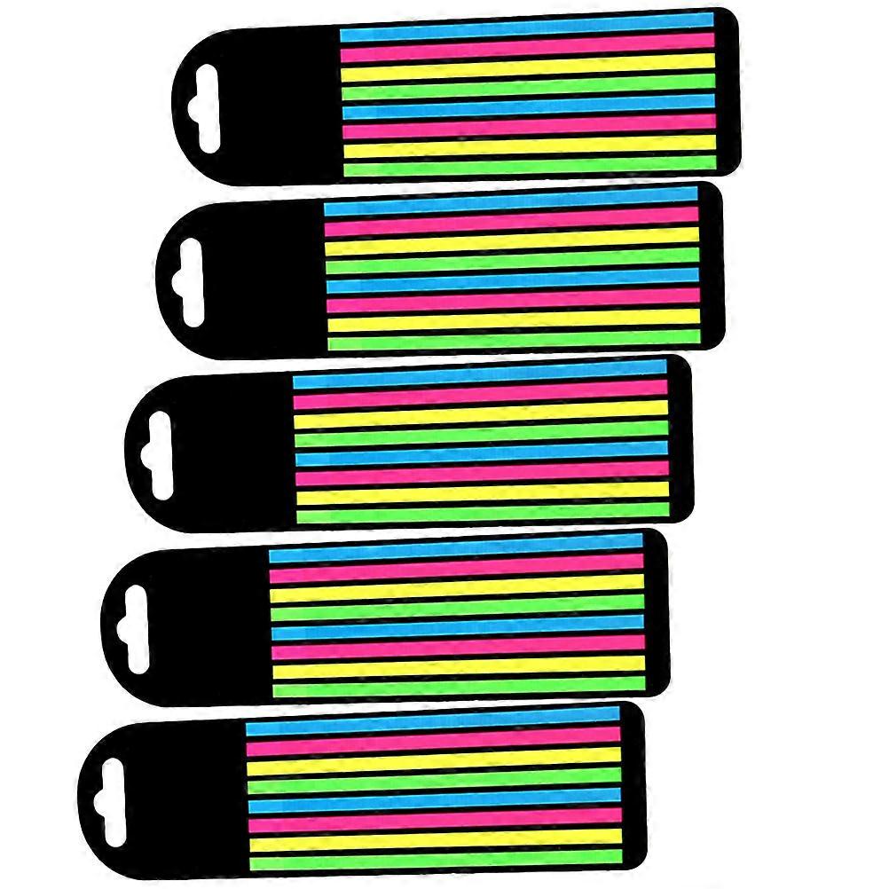 Fluorescence Notebook Tabs Reading Strips for Daily Use 20Sets