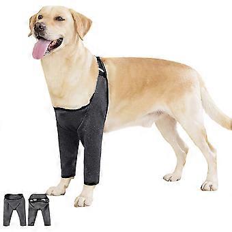 Elastic Dog Knee Pad Elbow Protectors For Injury Recovery And Joint Protections With Easy Wear Design for Outdoor Walking  XL