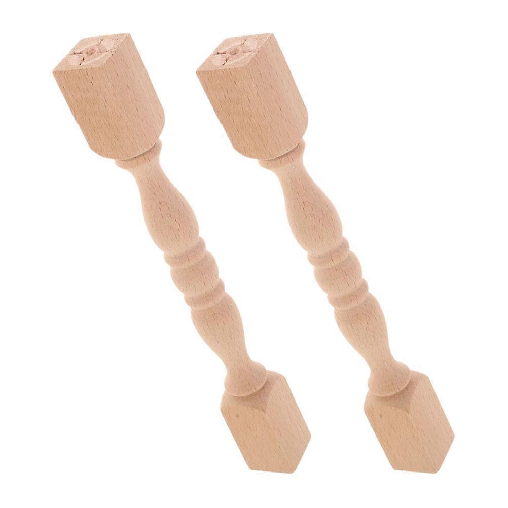 Wooden Baluster Spindles Staircase Support Posts Solid 2Pcs