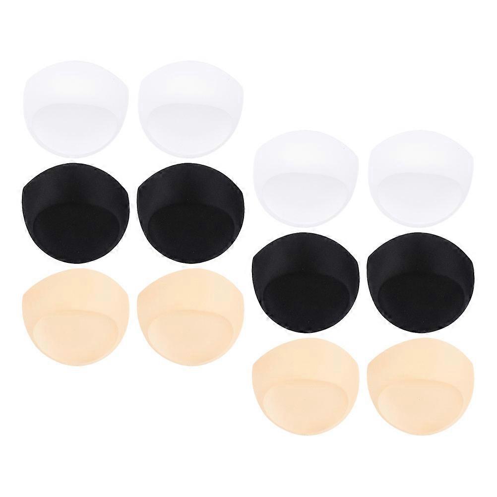 Sponge Bra Pads Bra Pad Inserts Push Up Function 12Pcs for Women