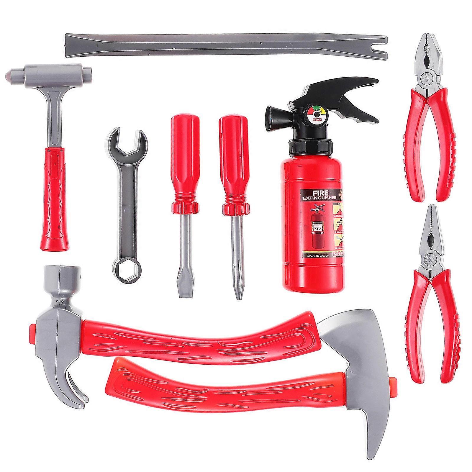 Fireman Role-Play Firefighting Props 1Set Kids Simulation Firefighting Tool Kit