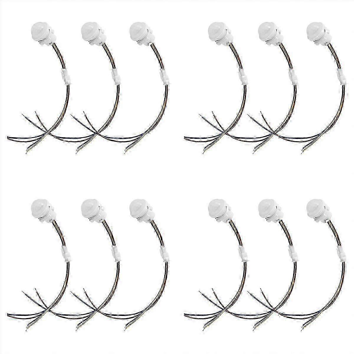 12 Packs Motion Sensor Light Switch, PIR Sensor Smart Detection Switch,Ceiling or Wall Mount Smart L