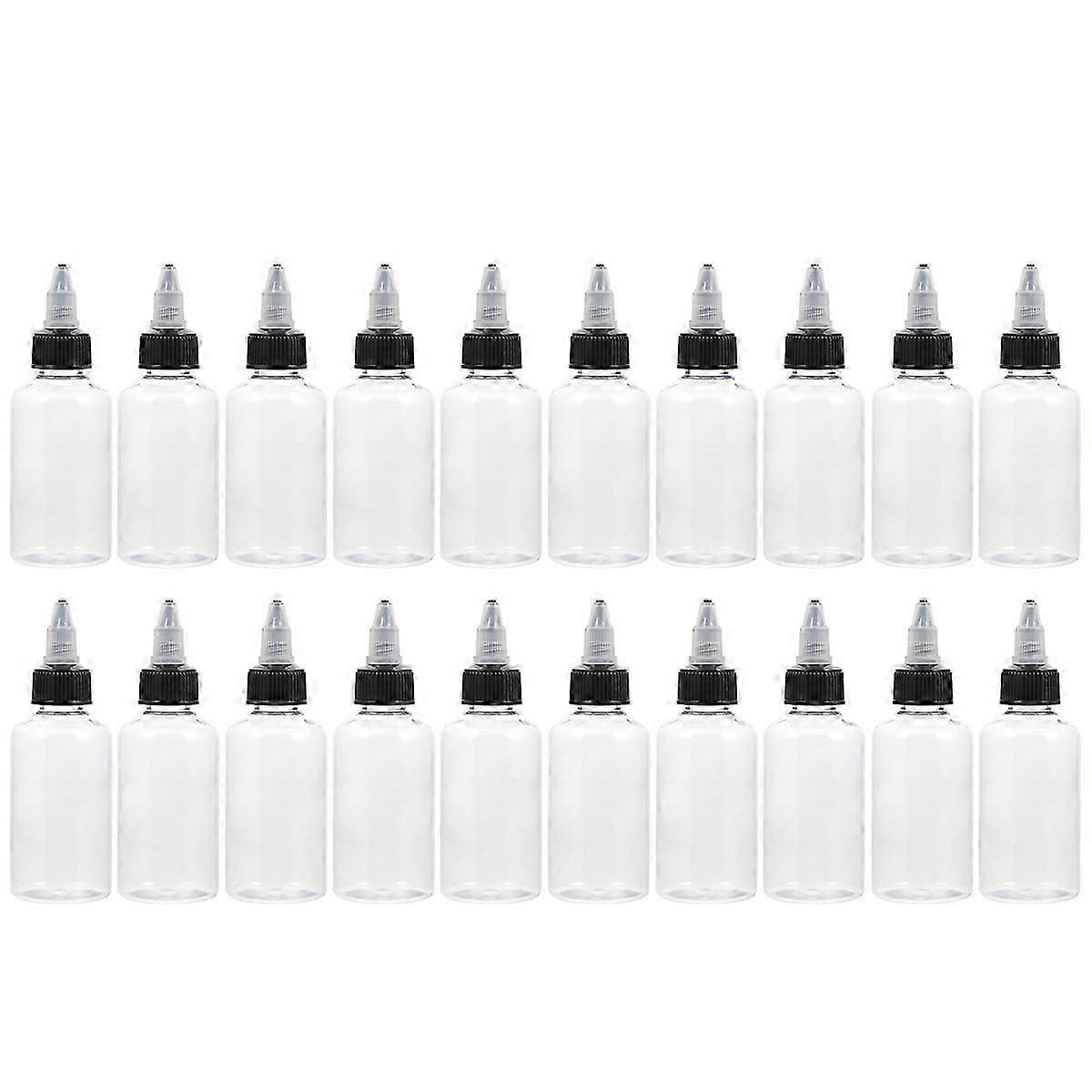 Clear Extrusion Bottles Squeezing Bottles for Storage 20Pcs Transparent