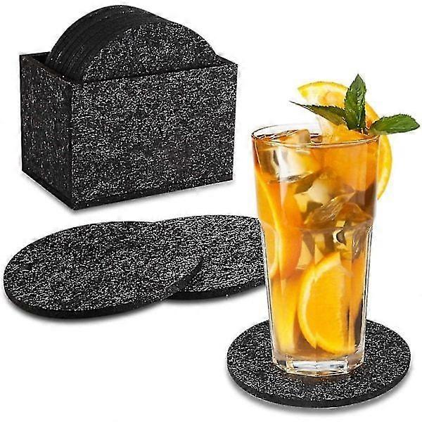 10 felt coasters, coasters, coasters with storage box