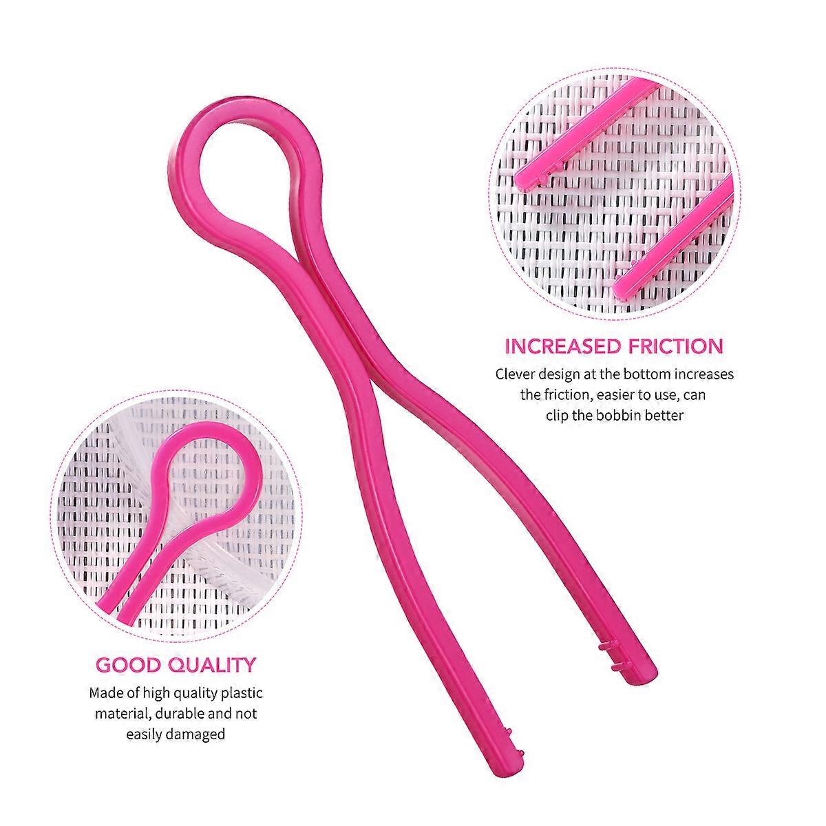 Plastic Bobbin Clips Bobbin Thread Holders for Sewing Use 30Pcs