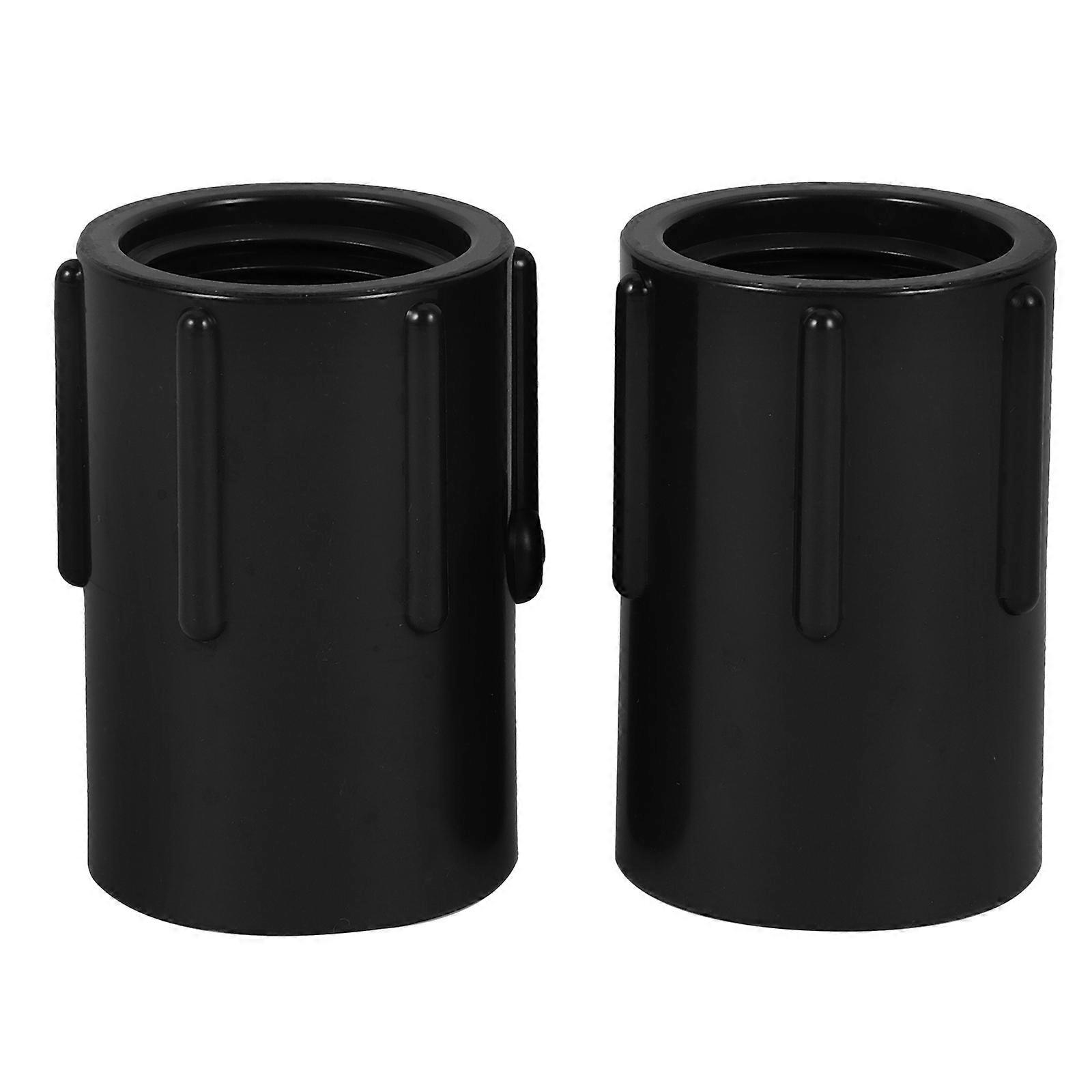 PVC Inner Thread Pipe Fitting Adapter for Valve Use 2Pcs Durable Grey PVC