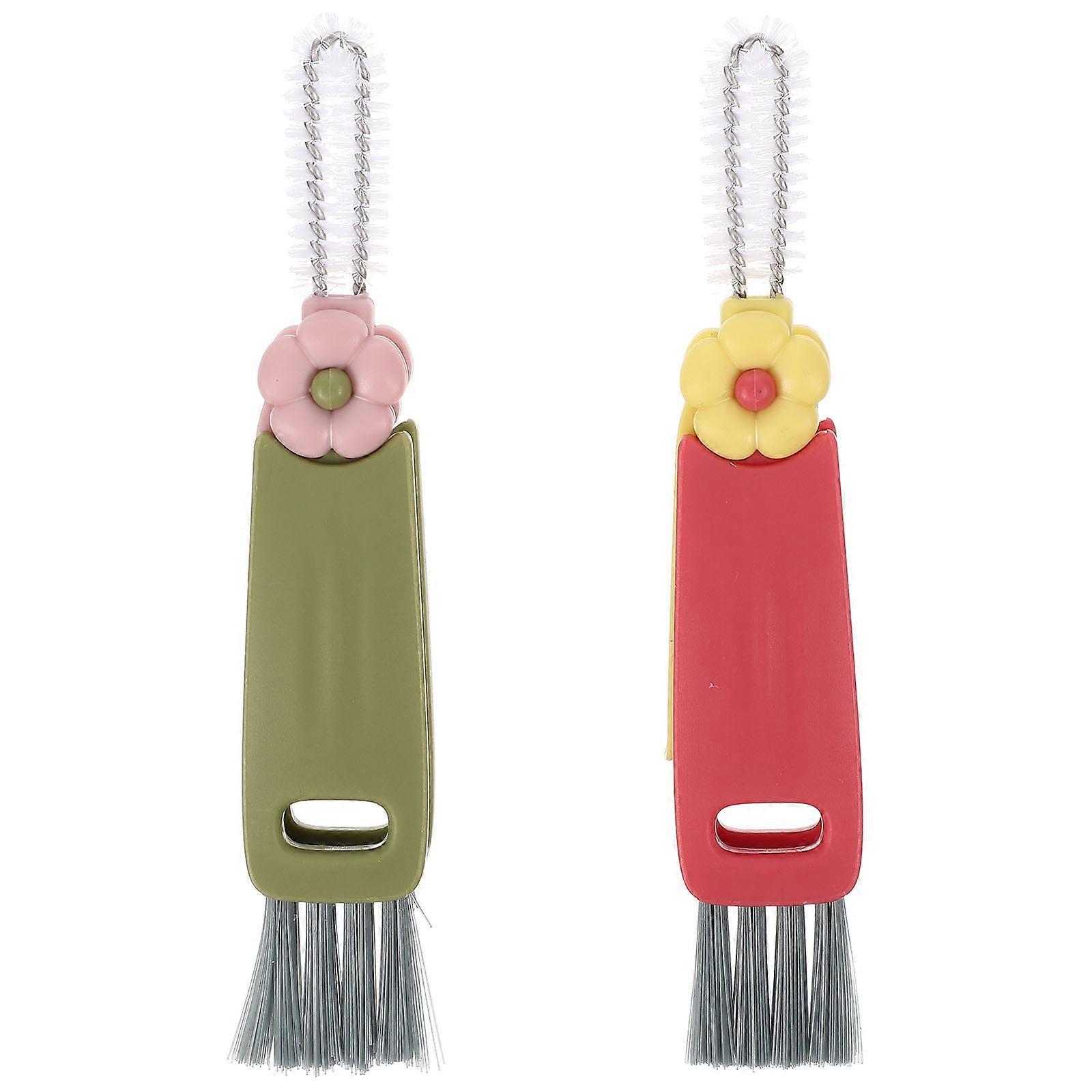 Cleaning Brush Multi-Function Bottle Cleaners with Handle 2Pcs Set