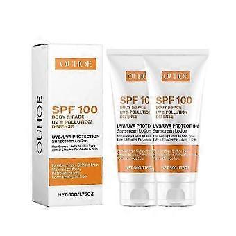 1-5x Spf 100, Face , Waterproof Spf 100 Moisturiser Non-greasy Lotion For Face Body, Uvb/uva Protection Sun Cream Spf 100-tfd