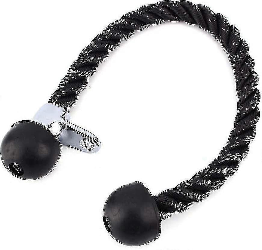 Triceps Rope Twisted Pull Down Rope Pull Cord Multi Gym Lat Bar Cable Attachment