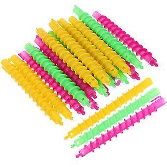 Lot de 100 tiges de permanente en spirale pour cheveux, outils de coiffure