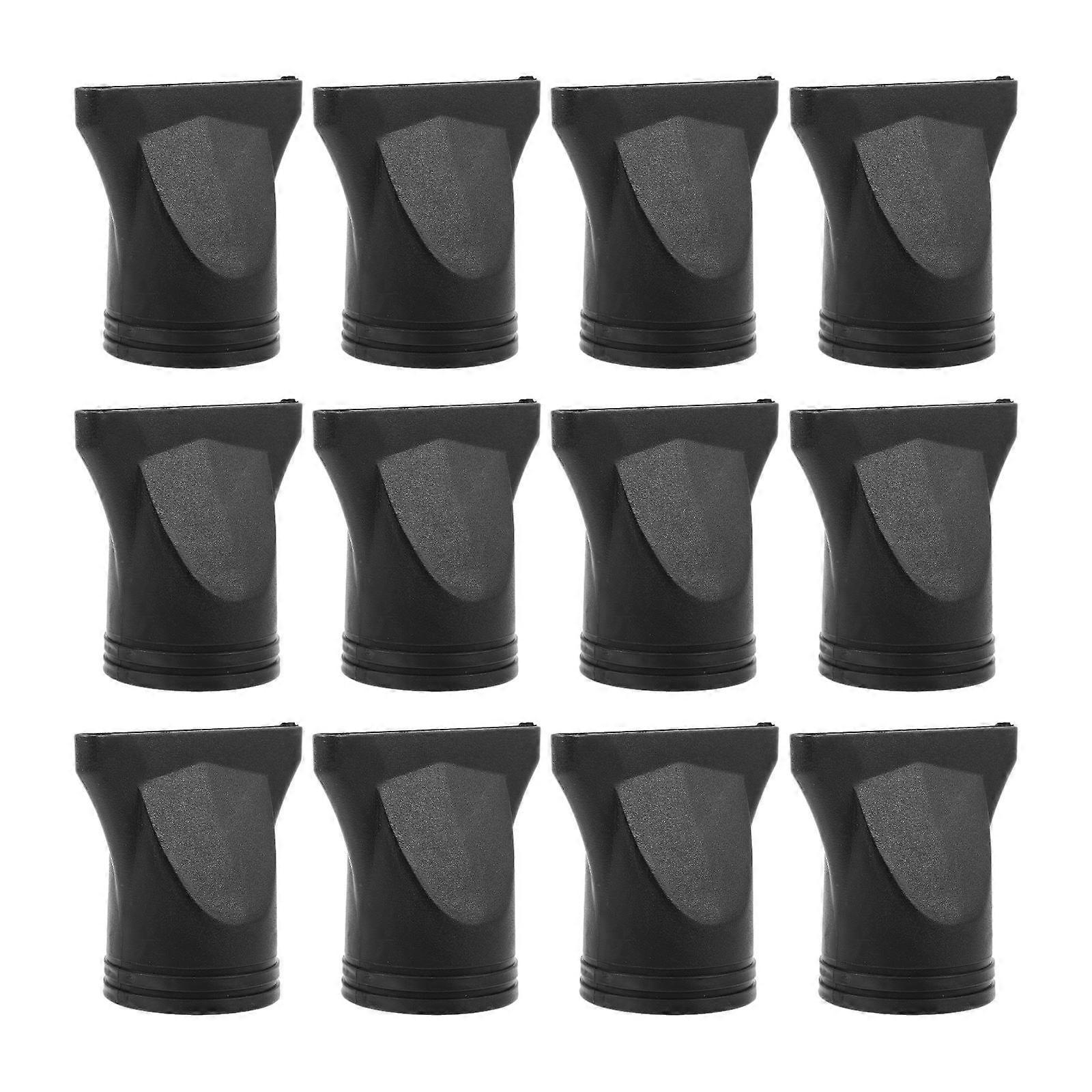 12Pcs Réutilisable Sèche-cheveux Buse Noir Brushing Sèche-cheveux Diffuseur