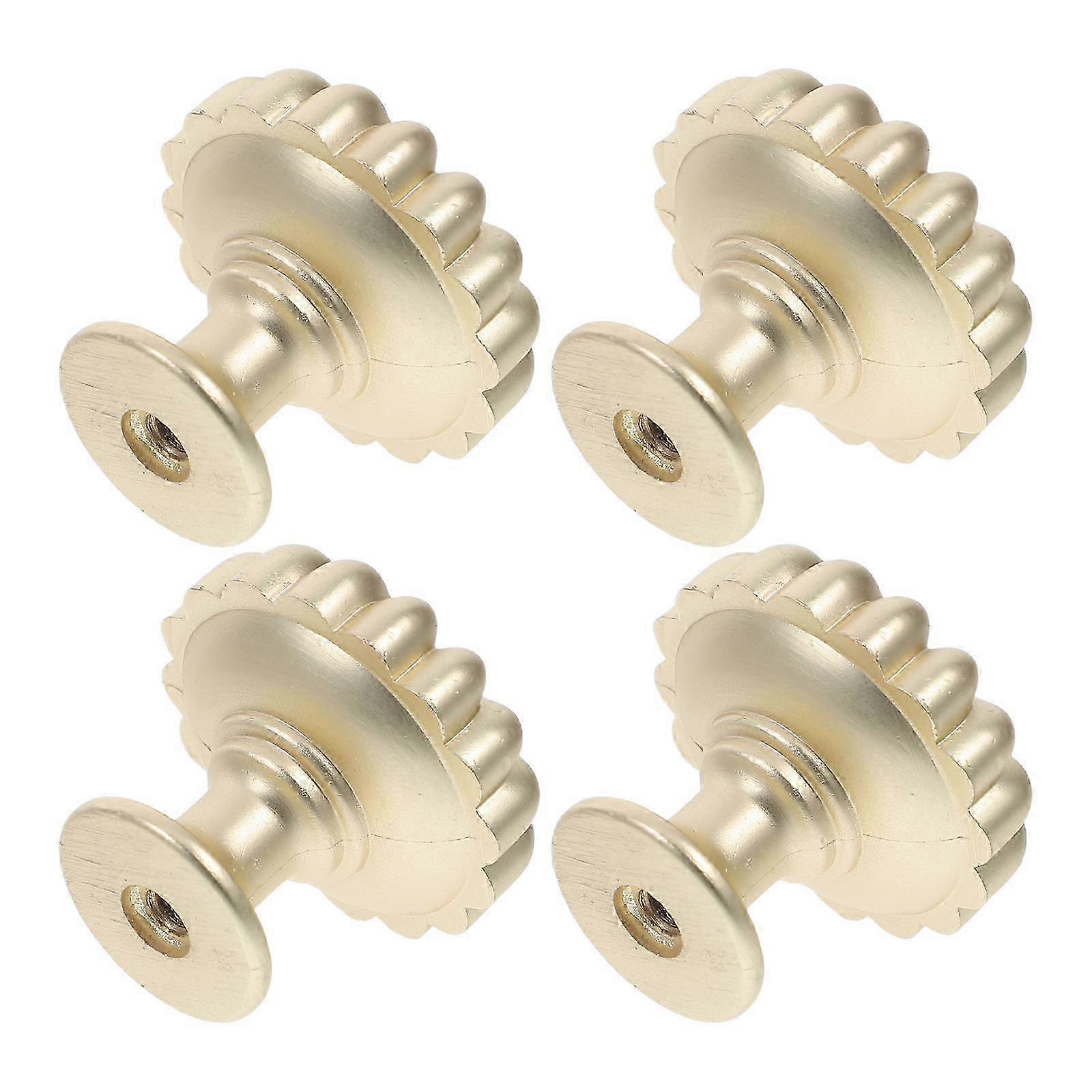 Copper Pumpkin Decorative Brass Cabinet Knobs compatible withKitchen 4Pcs Drawer Pulls