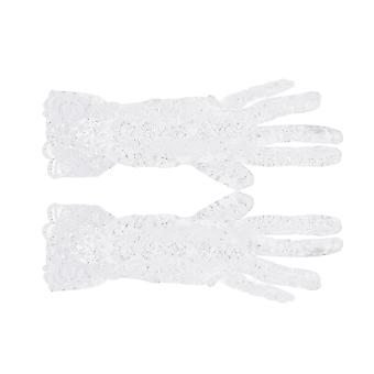 Anti-Uv Sun Protection Gloves 1Pair Lace Full Finger Gloves for Women