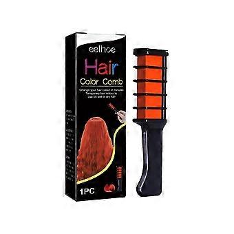 Temporary Hair Dye Comb Orange Color - Pen-Shaped Design for Easy Even Application, Washable Hair Color Chalk Comb, 1 Piece