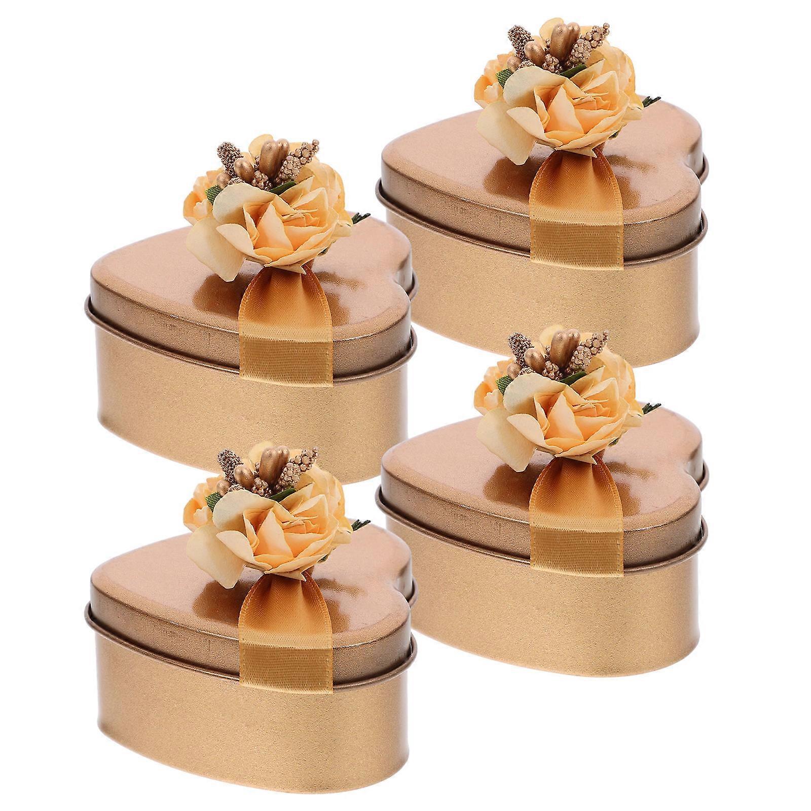 Shape Iron Boxes for Home Candy Storage 4Pcs Pack